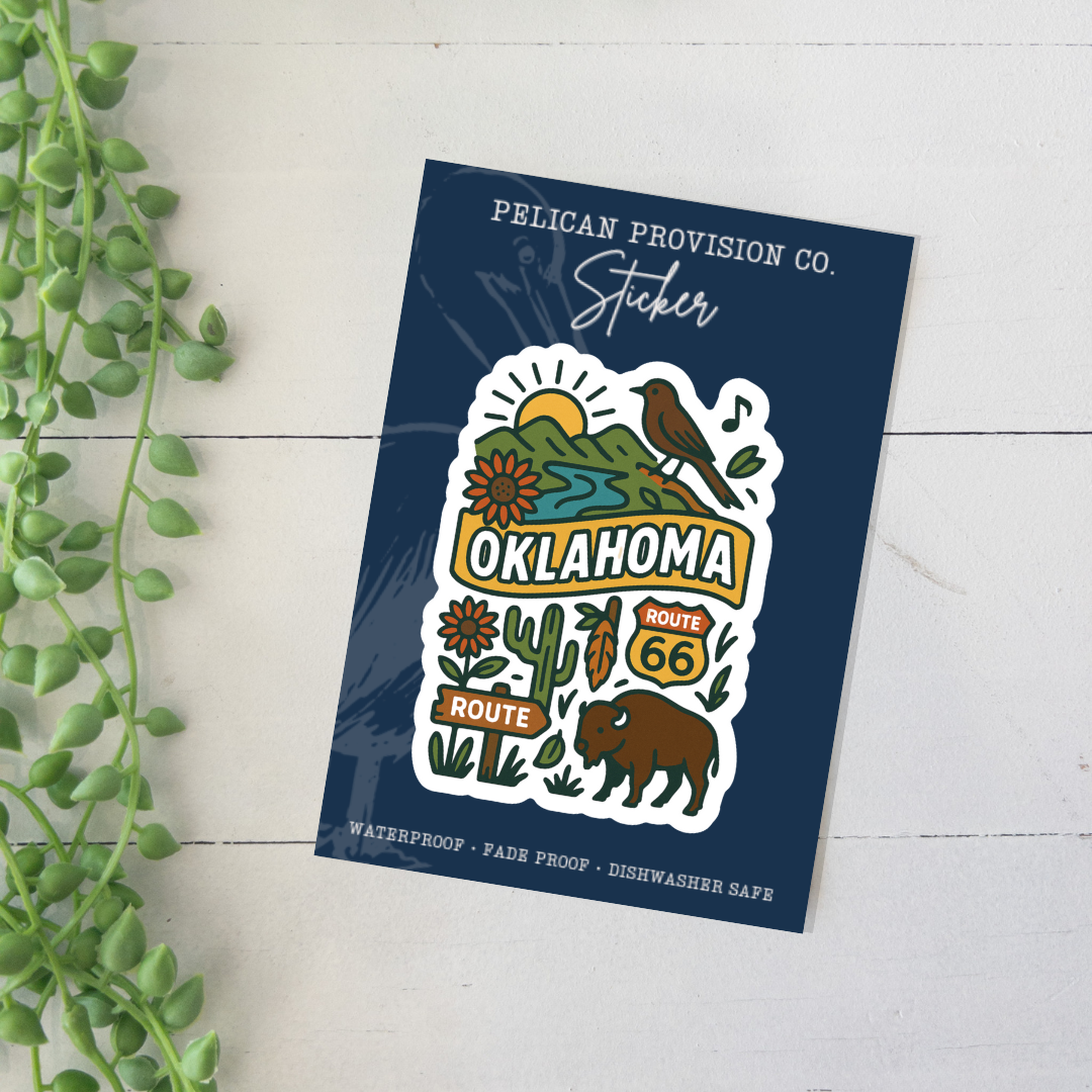 Oklahoma Icon Sticker