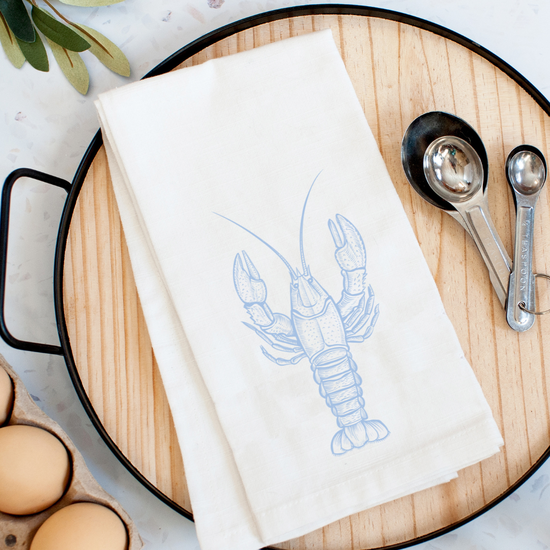 Chinoiseries Crawfish Kitchen Towel
