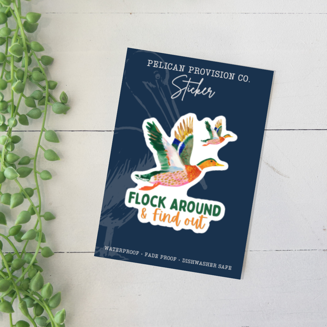 Mallard Duck Flock Sticker