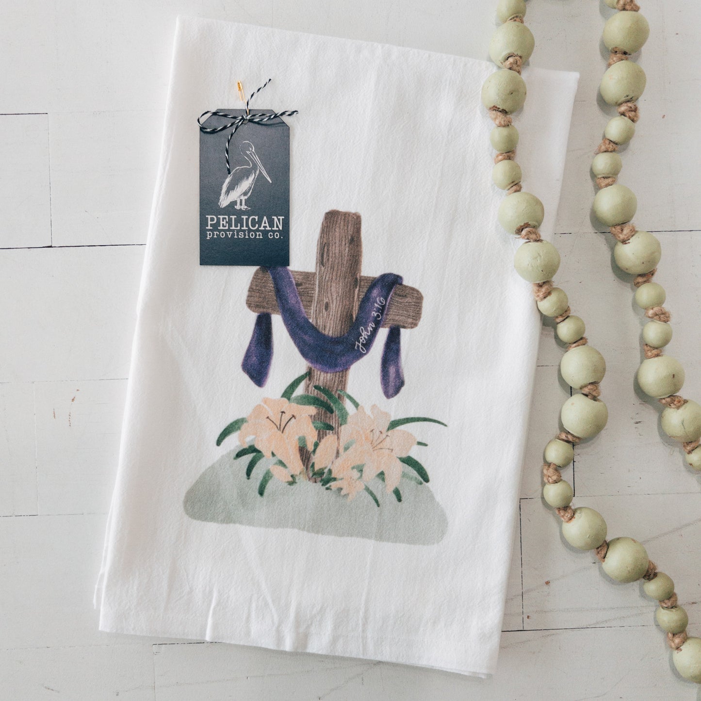 Easter Cross Kitchen Towel