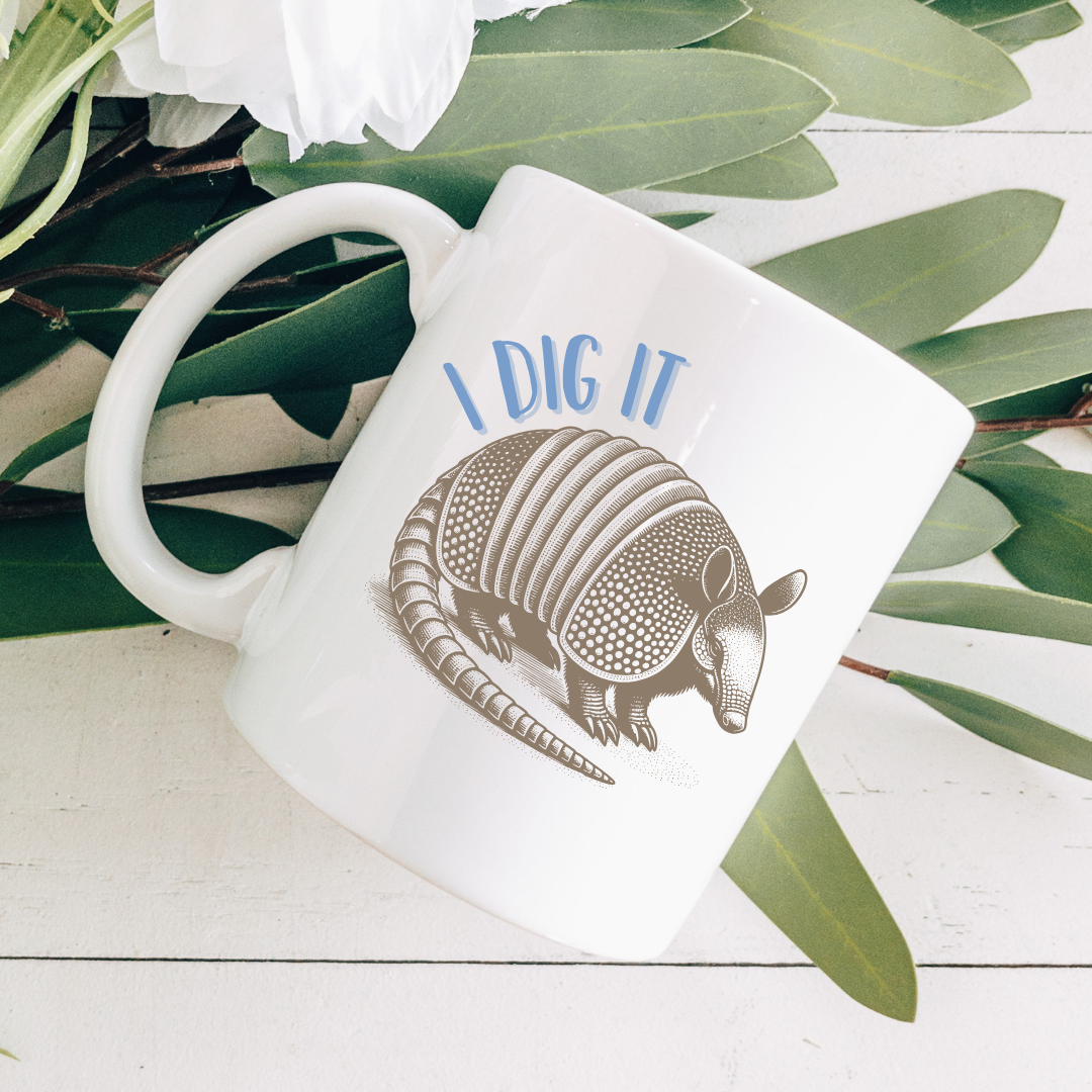 Armadillo, Dig It Coffee Mug
