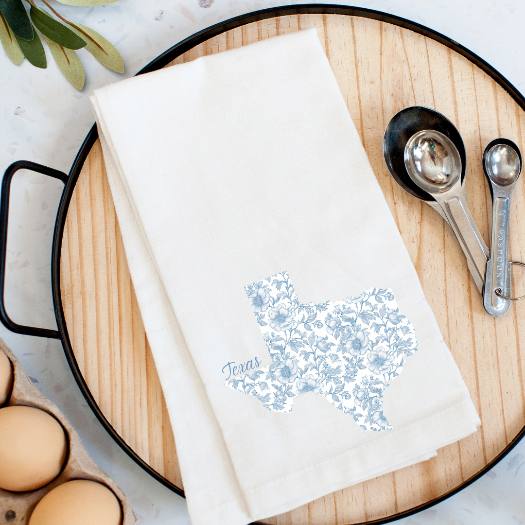 State In Bloom, Texas Kitchen Towel
