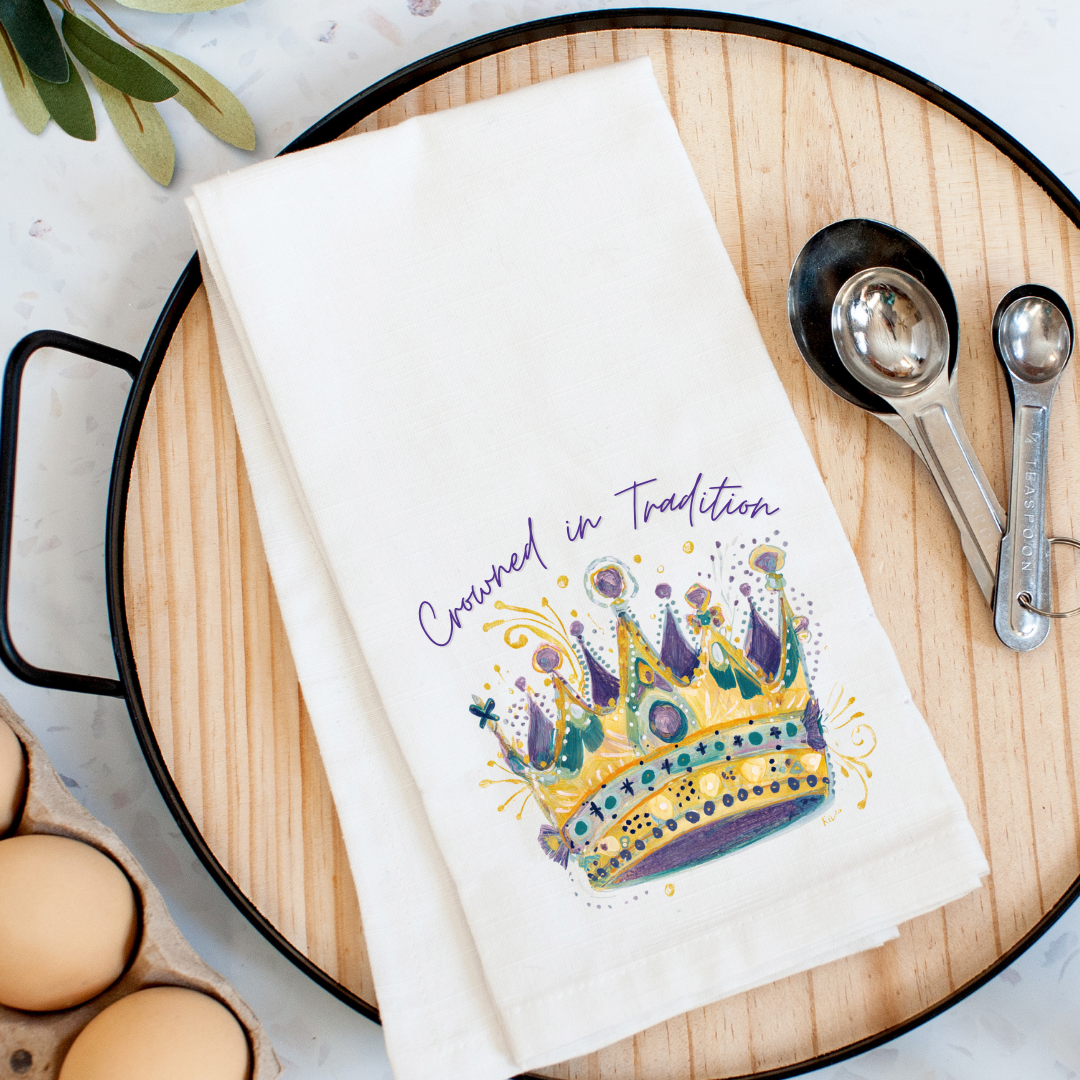 Crowned in Tradition Kitchen Towel