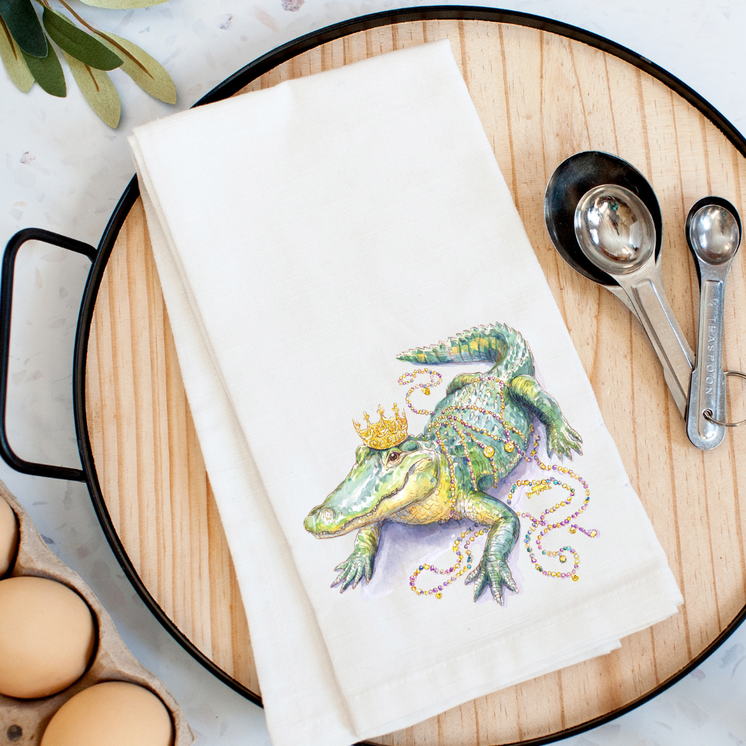 King of the Bayou Kitchen Towel