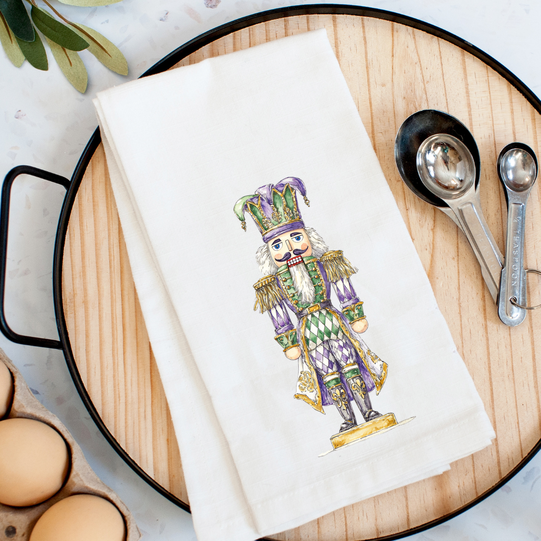 Jazzy Jester Nutcracker Kitchen Towel