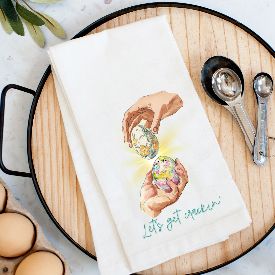 Let's Get Crackin' Kitchen Towel