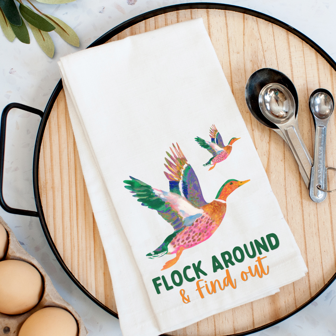 Mallard Duck Flock Kitchen Towel