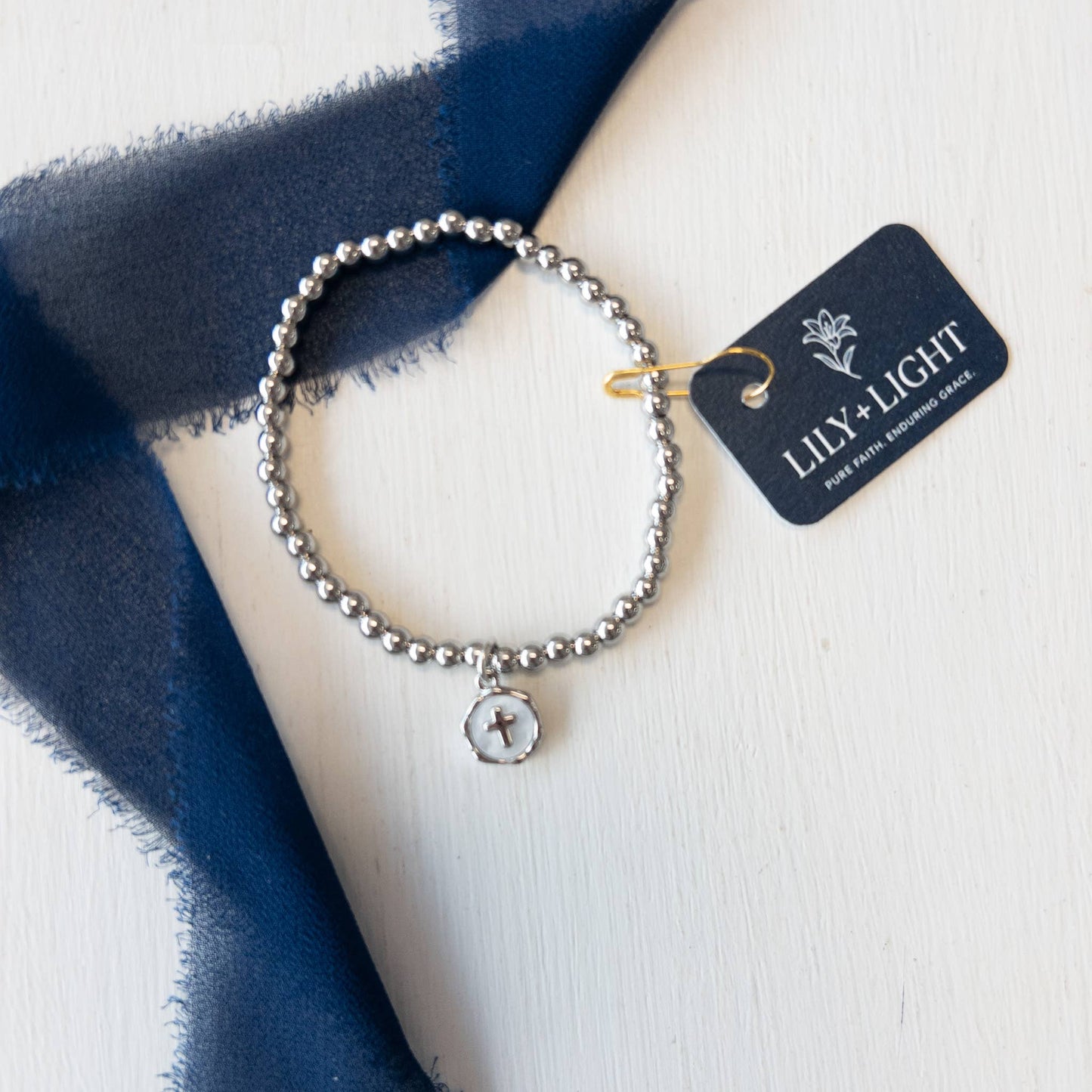 Faith Bracelet, Silver