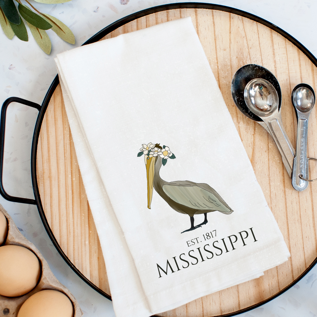 Pelican Mississippi Kitchen Towel
