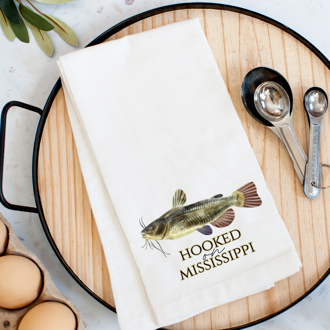 Hooked on Mississippi Kitchen Towel