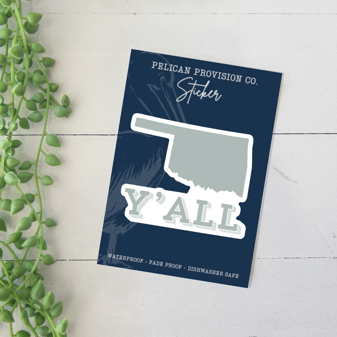 Oklahoma Y'all Sticker