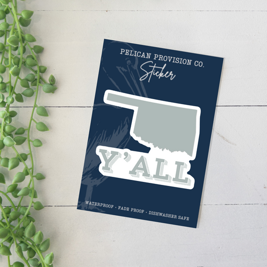 Oklahoma Y'all Sticker