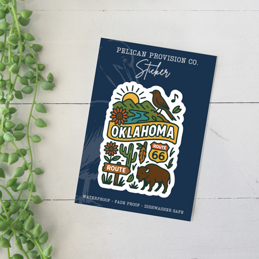 Oklahoma Icon Sticker