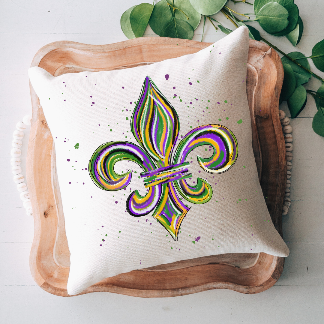 Fleur de sales lis throw pillows