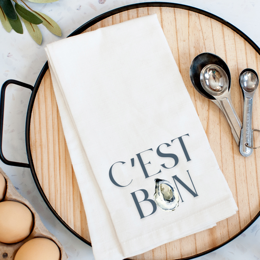 C'est Bon Oyster Kitchen Towel
