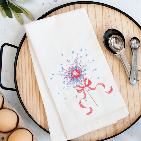 Patriotic Sparkler Kitchen Towel