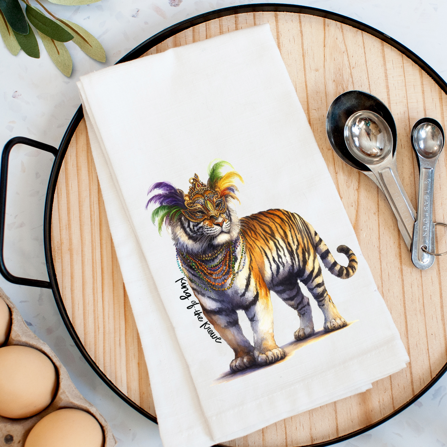 King of the Krewe Kitchen Towel