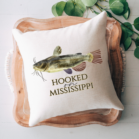 Hooked on Mississippi Pillow