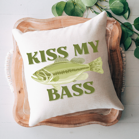 Kiss My Bass Pillow