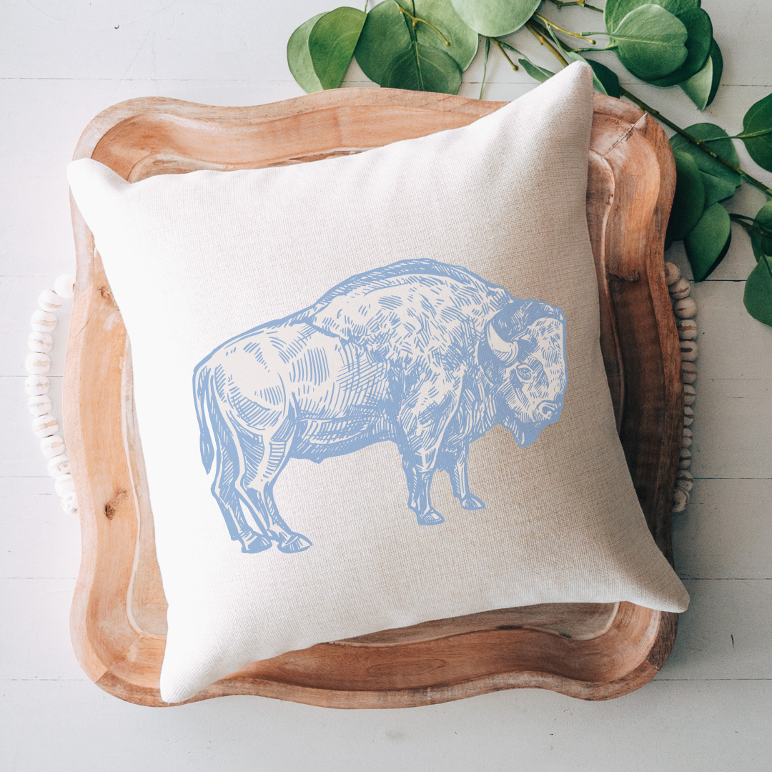 Chinoiseries Buffalo Pillow