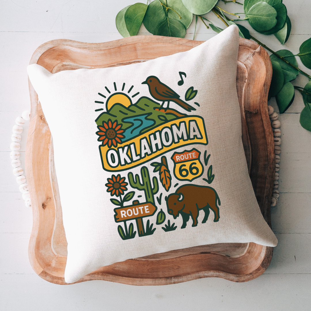 Oklahoma Icon Pillow