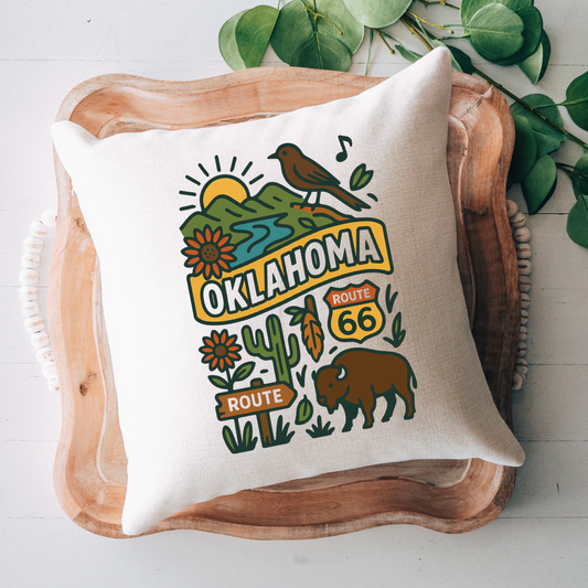 Oklahoma Icon Pillow