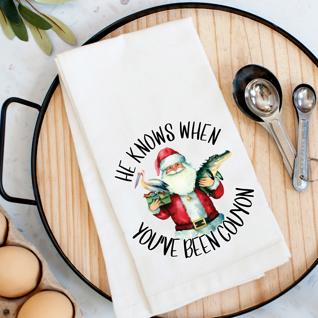 Santa Couyon Kitchen Towel