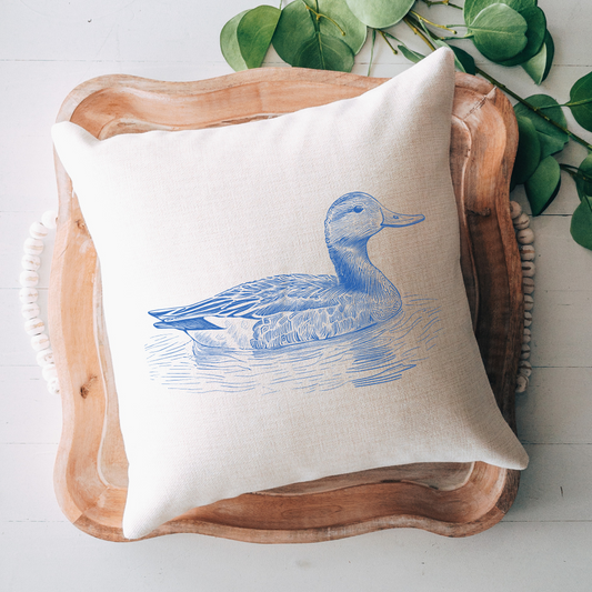 Chinoiserie Duck Pillow