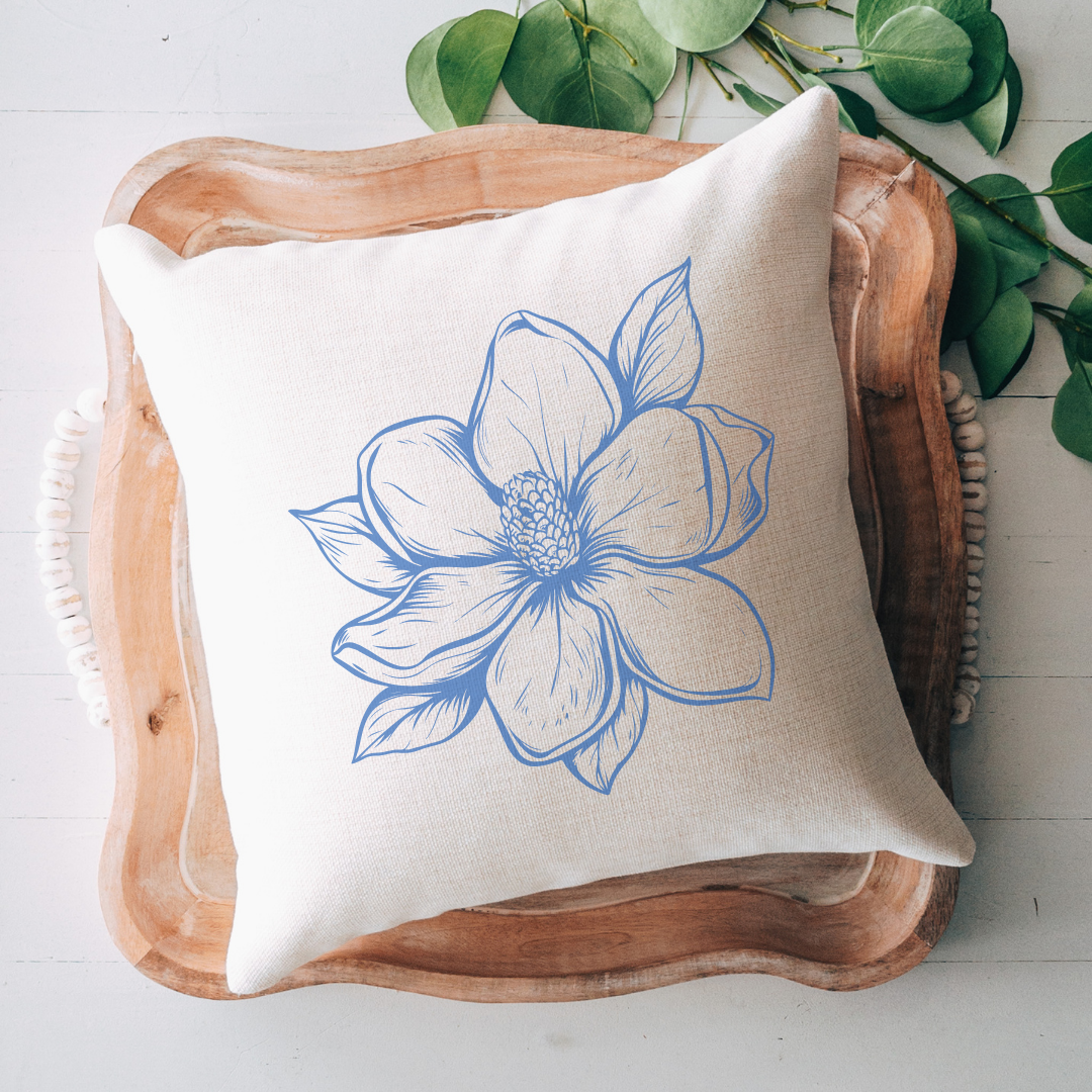 Chinoiserie Magnolia Pillow