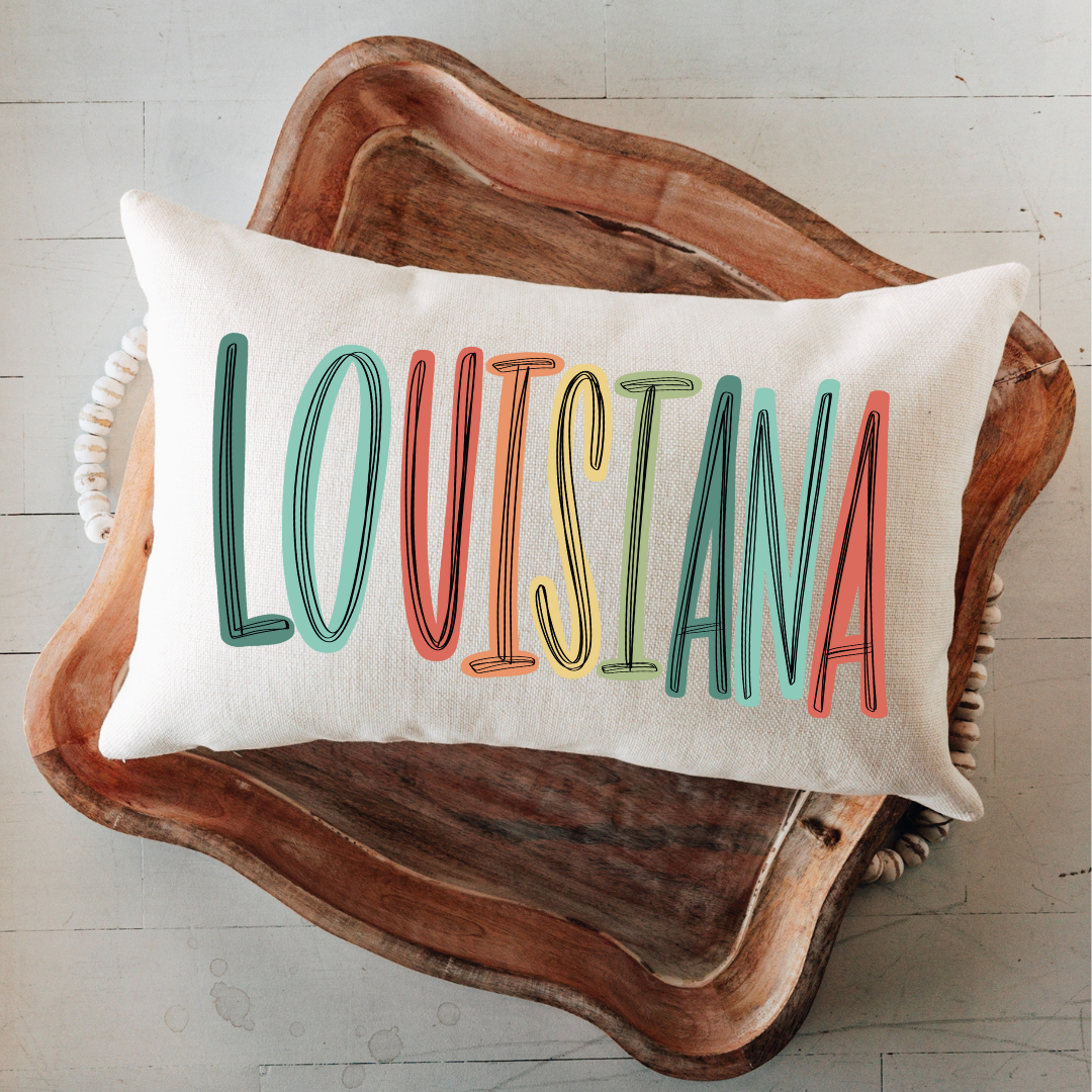 Lively Louisiana Lumbar Pillow