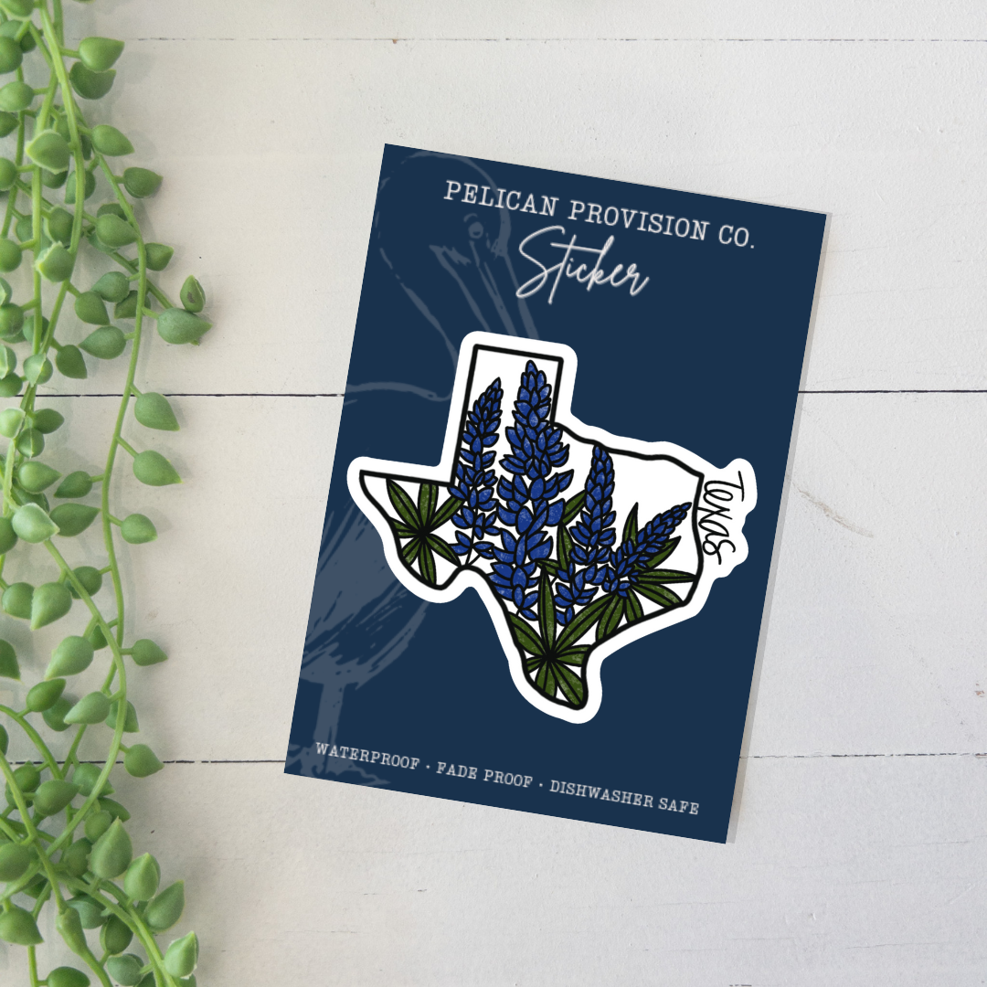 Texas Bluebonnet Sticker
