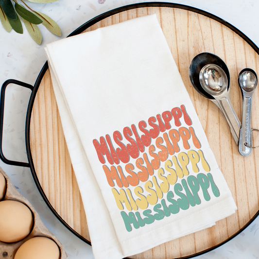 Wavy Mississippi Kitchen Towel