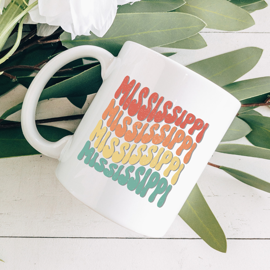 Wavy Mississippi Coffee Mug