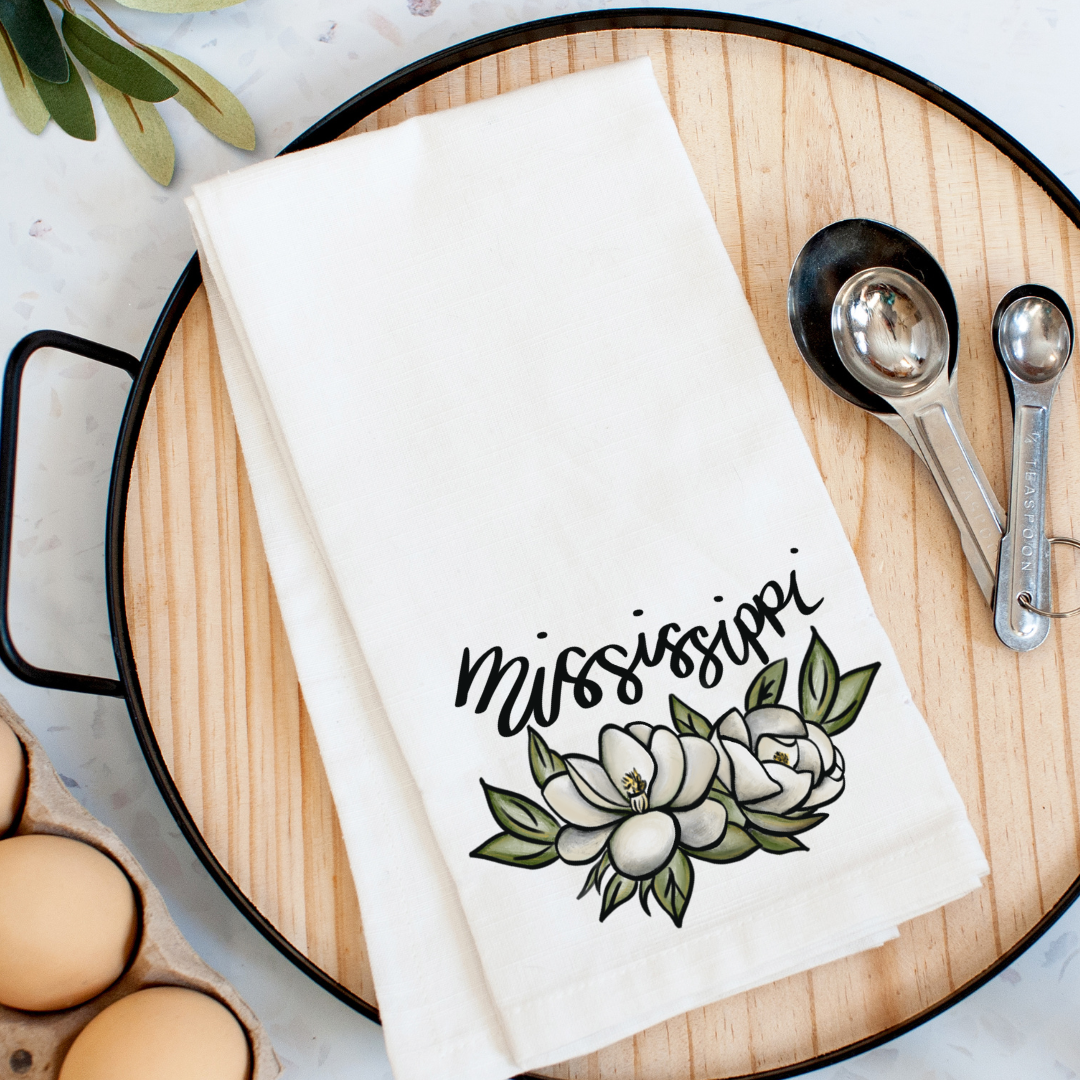 Magnolia, Mississippi Kitchen Towel