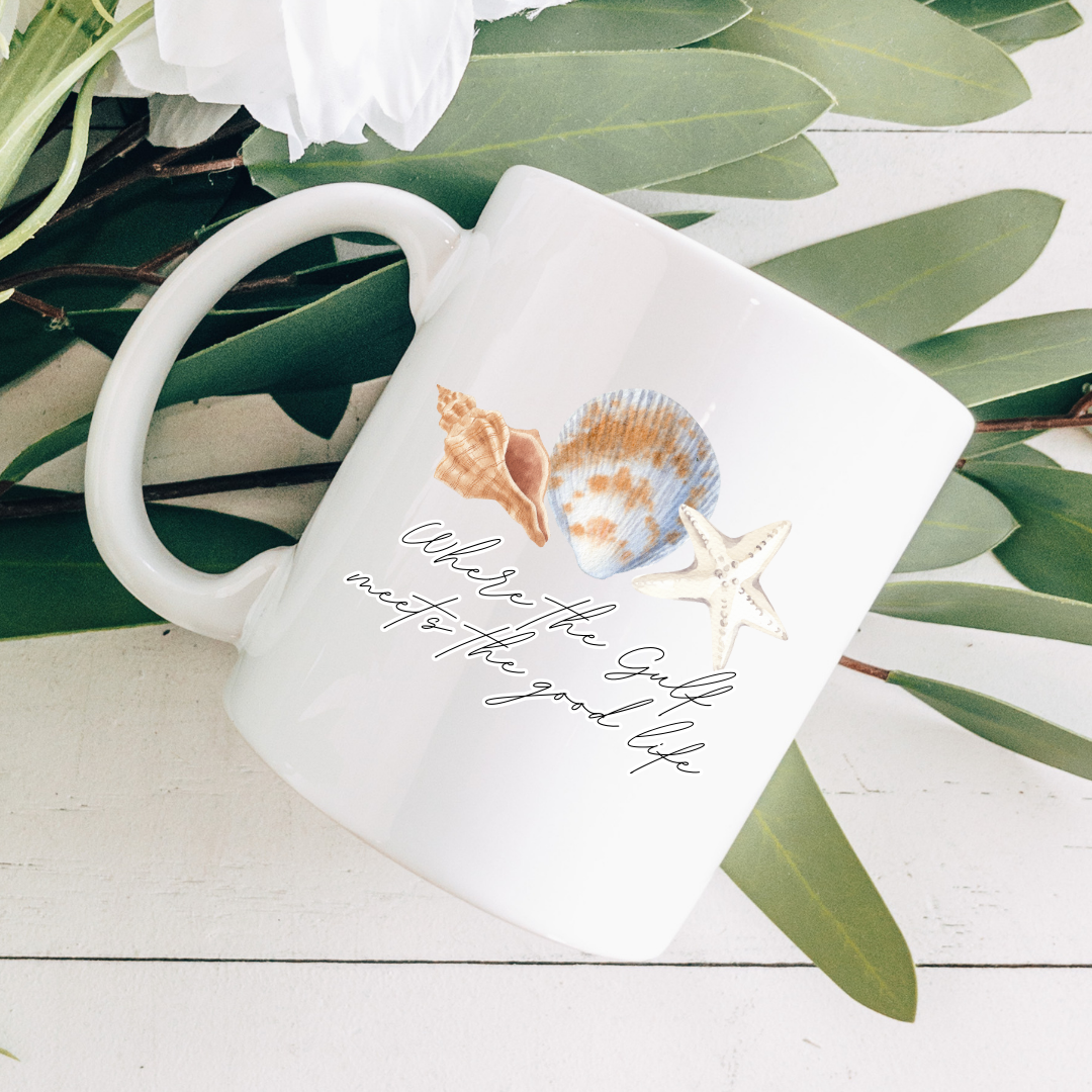 Coastal Life Shells Coffee Mug