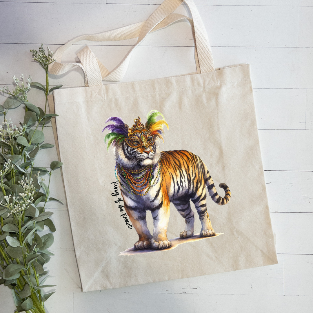 Mardi Gras Tiger Bead Bag