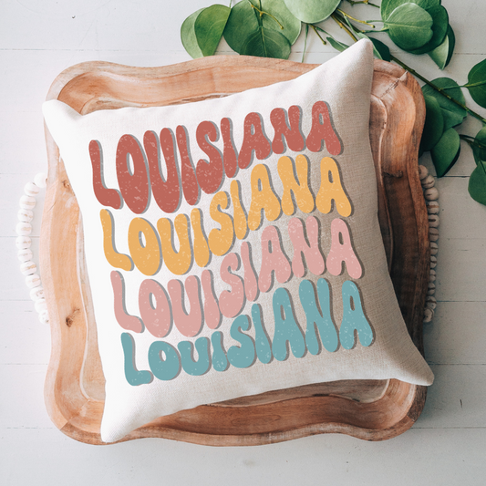 Wavy Louisiana Pillow