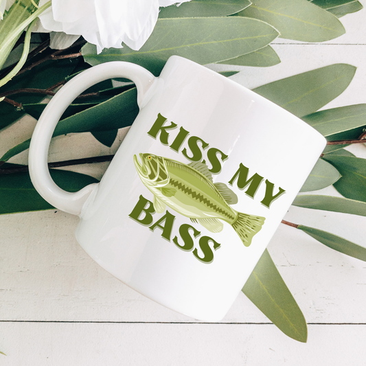 Kiss My Bass Coffee Mug