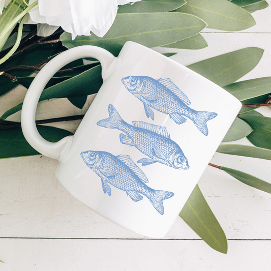 Chinoiserie Fish Coffee Mug