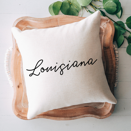 Script Louisiana Pillow