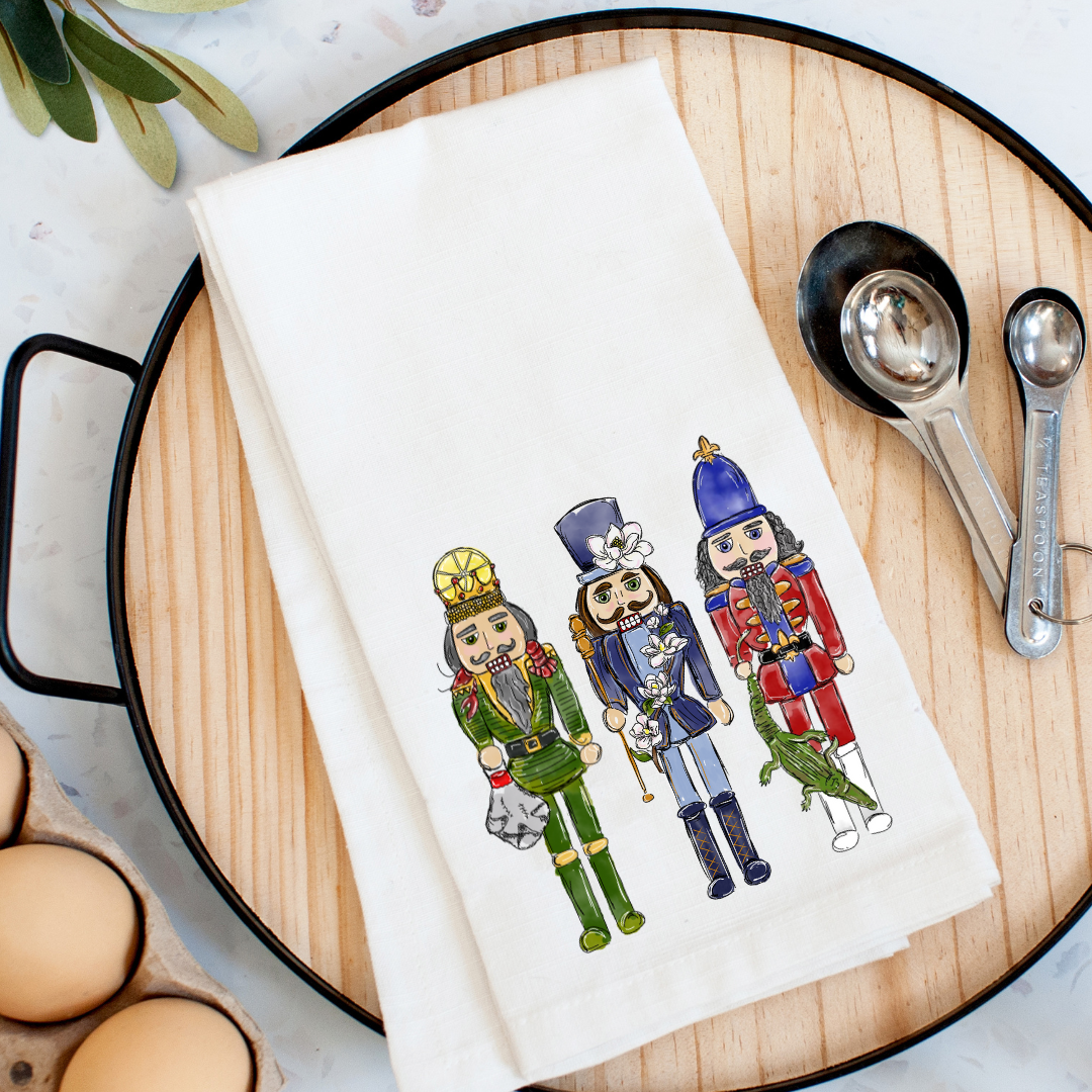 Cajun Nutcracker Trio Kitchen Towel