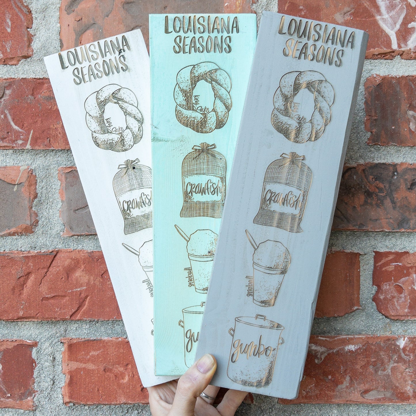 Louisiana Seasons Wood Sign