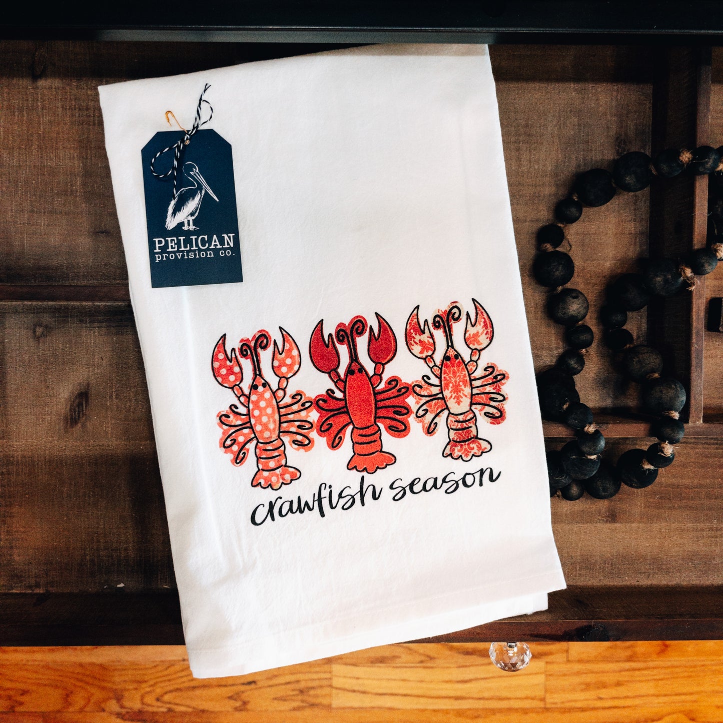 Crawfish Season Kitchen Towel