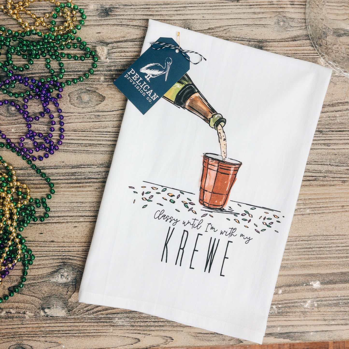 Classy Krewe Kitchen Towel