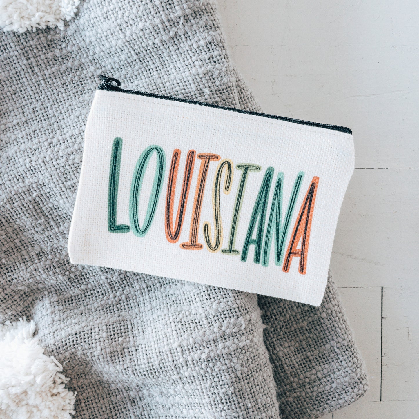 Lively Louisiana Zippered Pouch