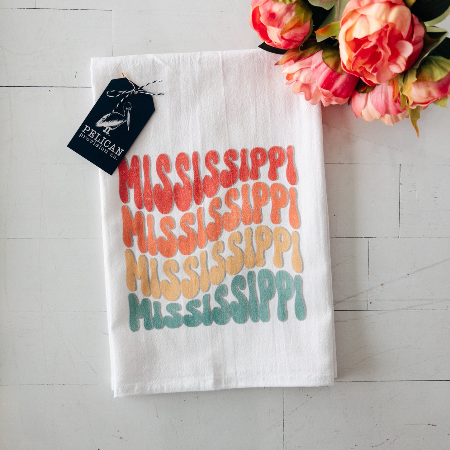 Wavy Mississippi Kitchen Towel