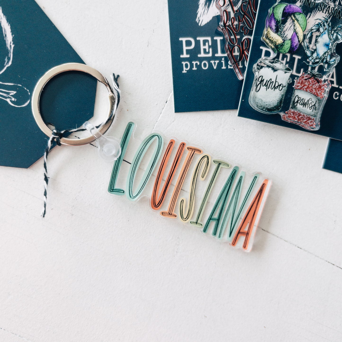 Lively Louisiana Keychain