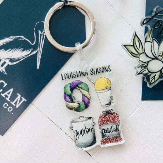 Louisiana Seasons {Snoball} Keychain