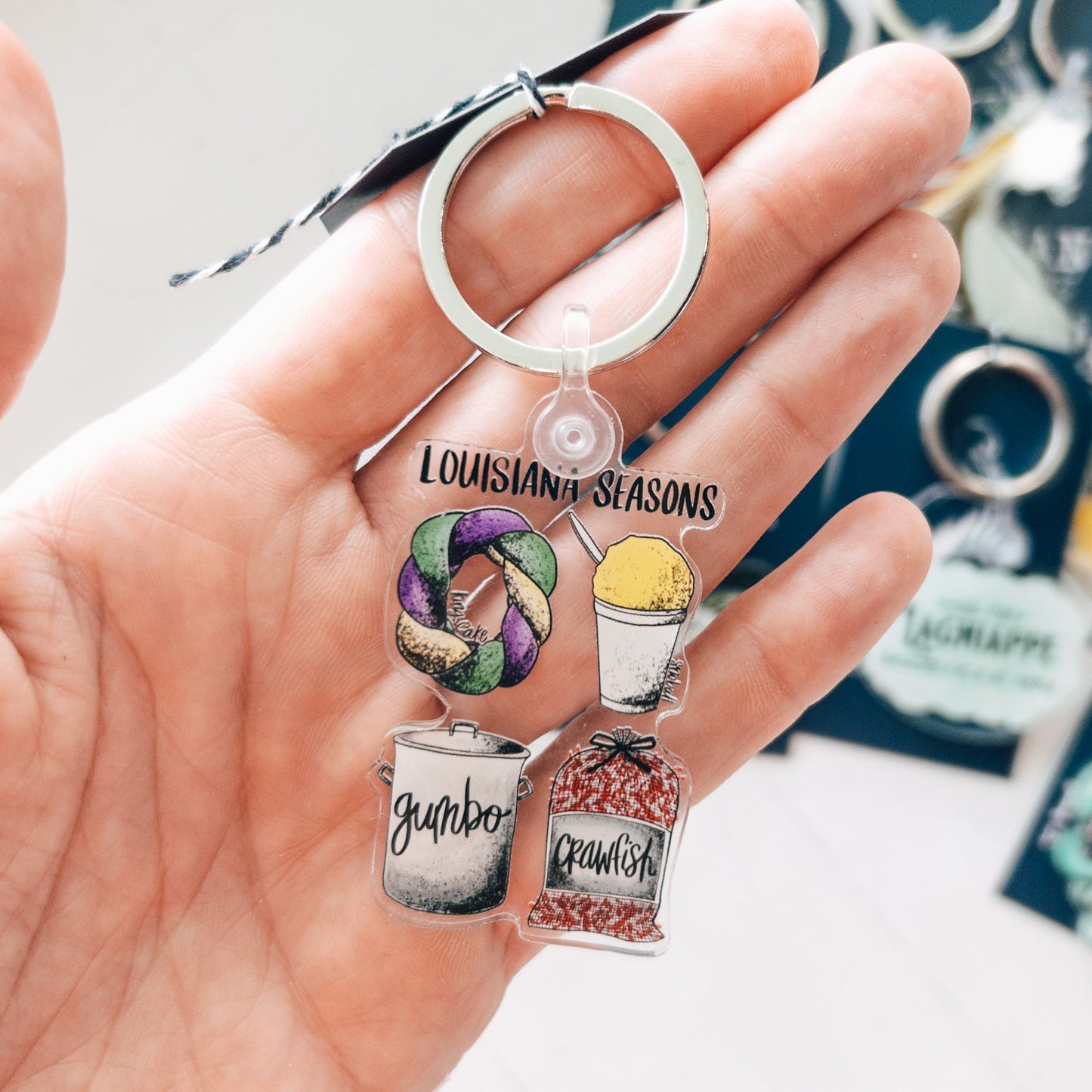 Louisiana Seasons {Snoball} Keychain