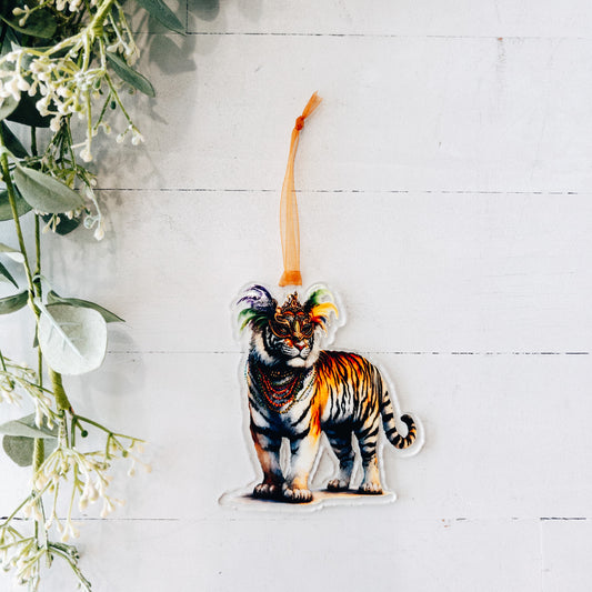 Mardi Gras Tiger Ornament